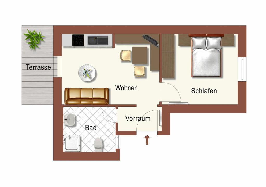 Ferienwohnungen Haaser Maurach  Bilik gambar